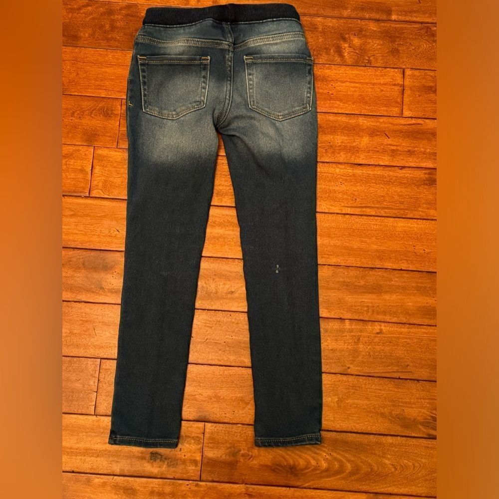 Cat & Jack Girls Skinny Stretch‎ Blue Denim Pants Size 7 - Picture 2 of 4